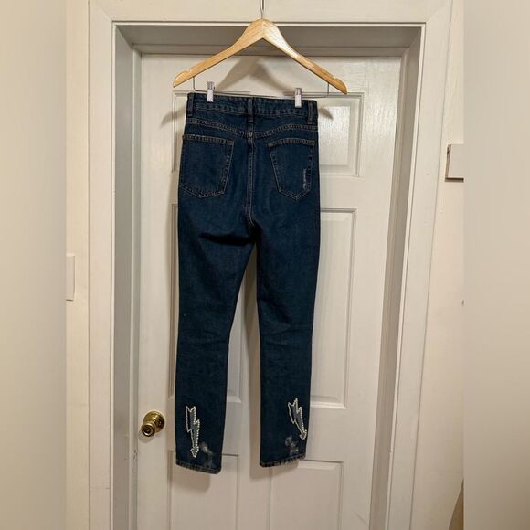 Sandro Jeans size 36 high waist lightening inserts - Picture 4 of 7